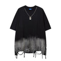 Unisex vintage T-shirts Black gradient