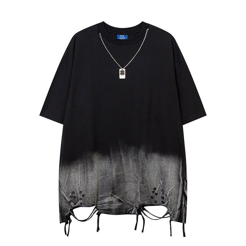 Unisex vintage T-shirts Black gradient