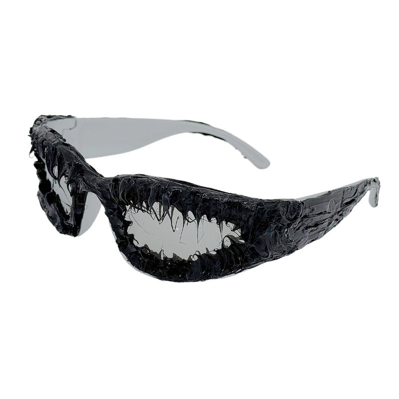 Trendy punk glasses special-shaped gothic style