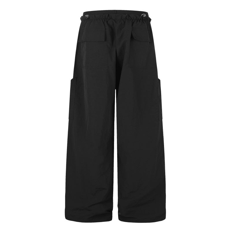 American-style streetwear harem pants Drawstring Hem Loose Cargo Apparel